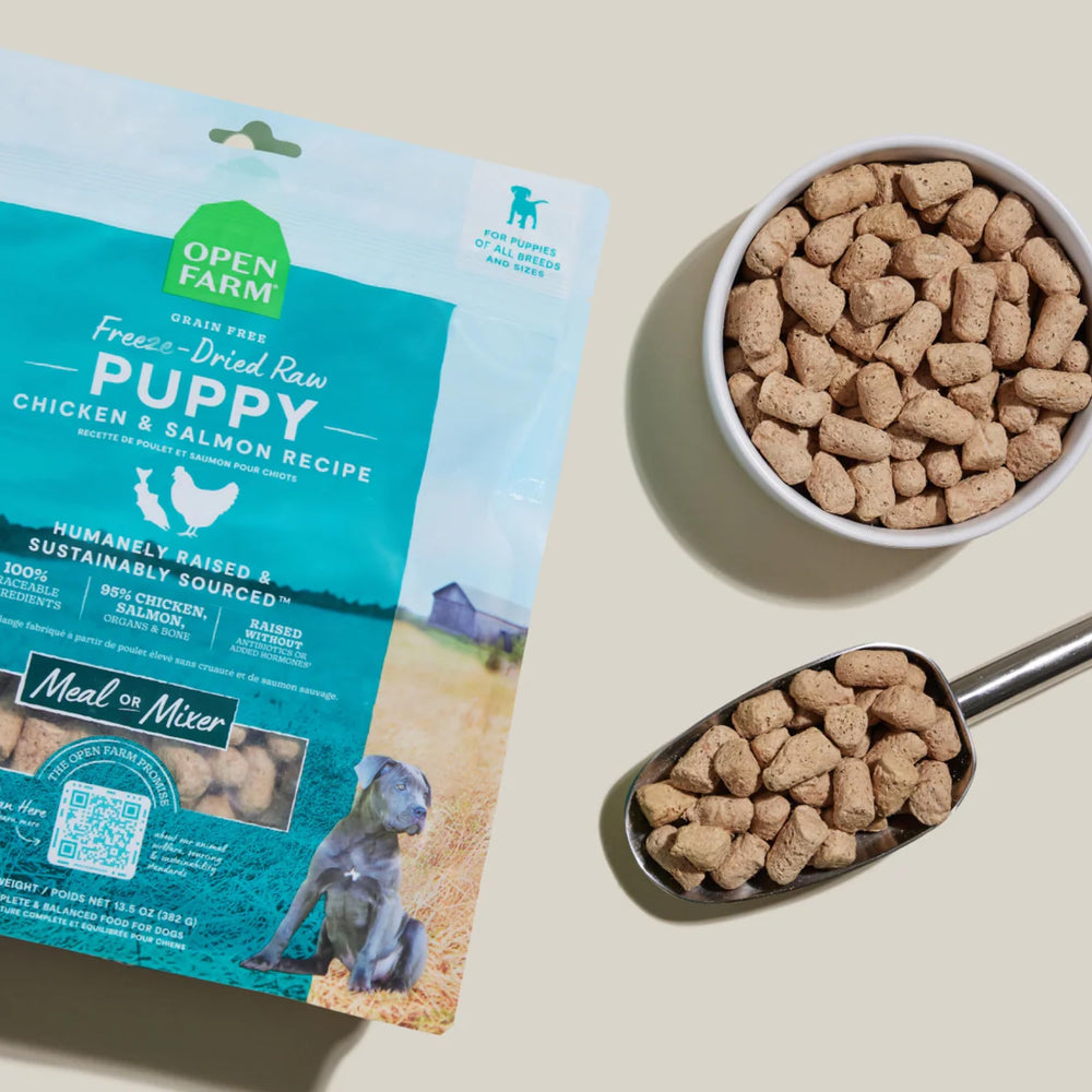 Open Farm trozos pequeños adecuados para cachorros de todas las razas