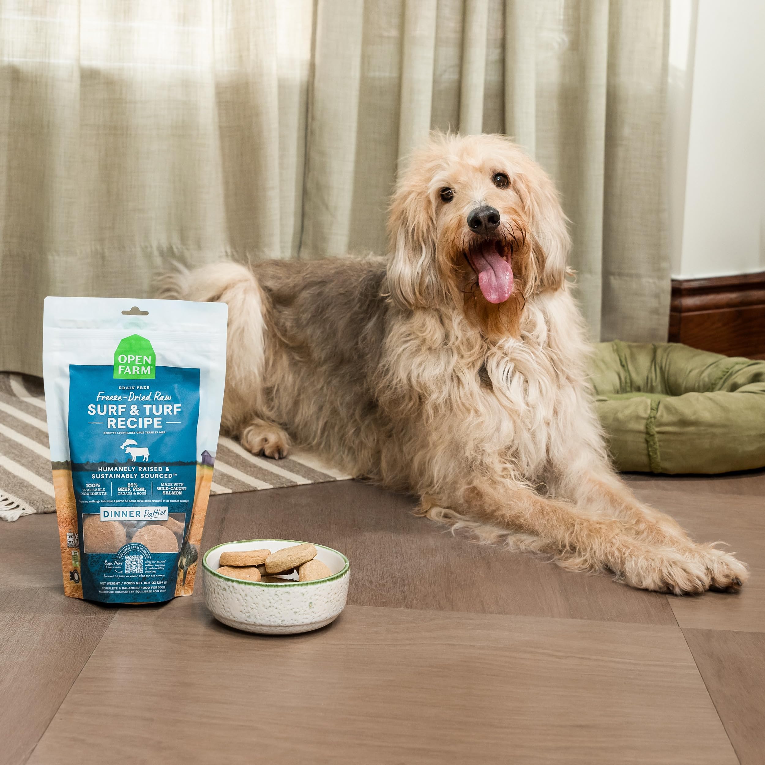 Open Farm usos como mezcla o comida completa: flexibilidad para la rutina del perro.