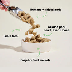 Open Farm 95% carne, órganos y huesos: sabor intenso para perros grandes.
