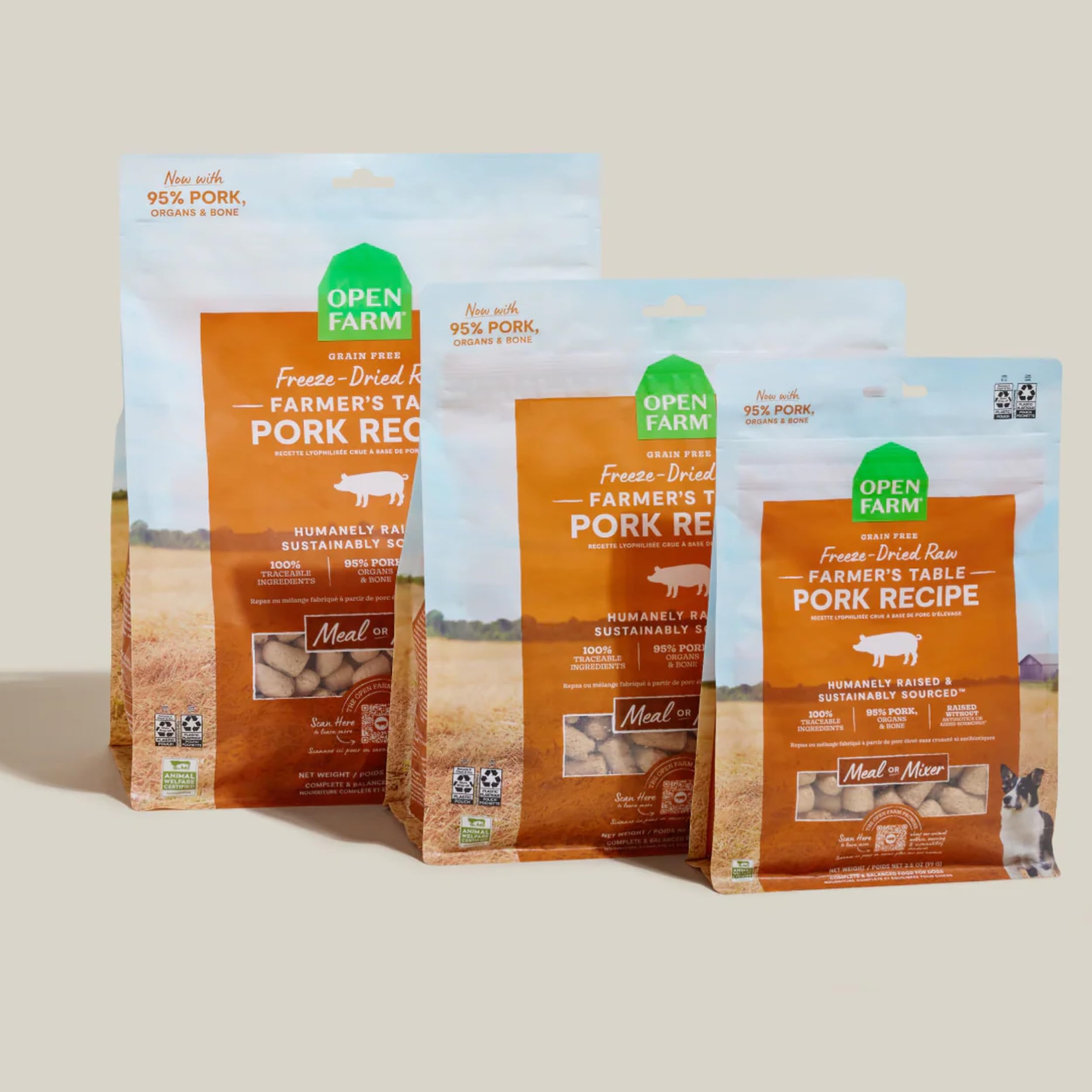 Open Farm bocados pequeños: aptos para todas las razas y tamaños.