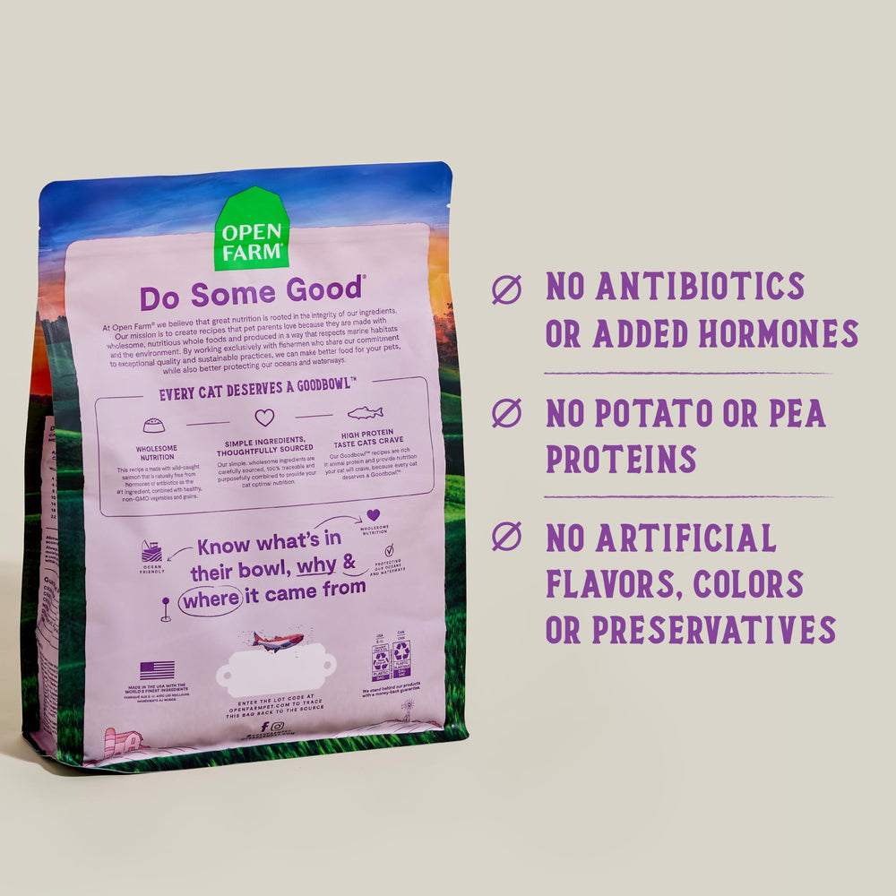 Open Farm Goodbowl ingredientes simples con proteína animal para una dieta equilibrada.