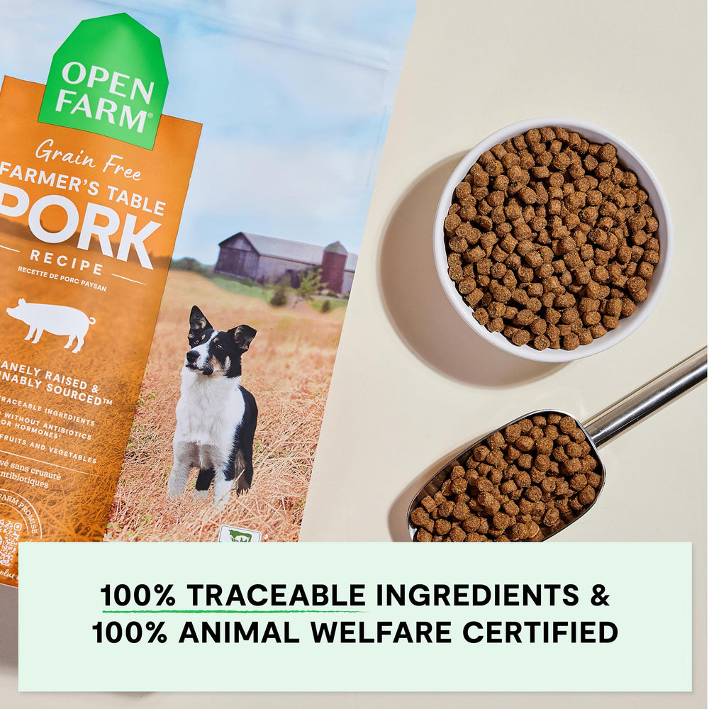 Open Farm, ingredientes rastreables y transparentes en todo el proceso.