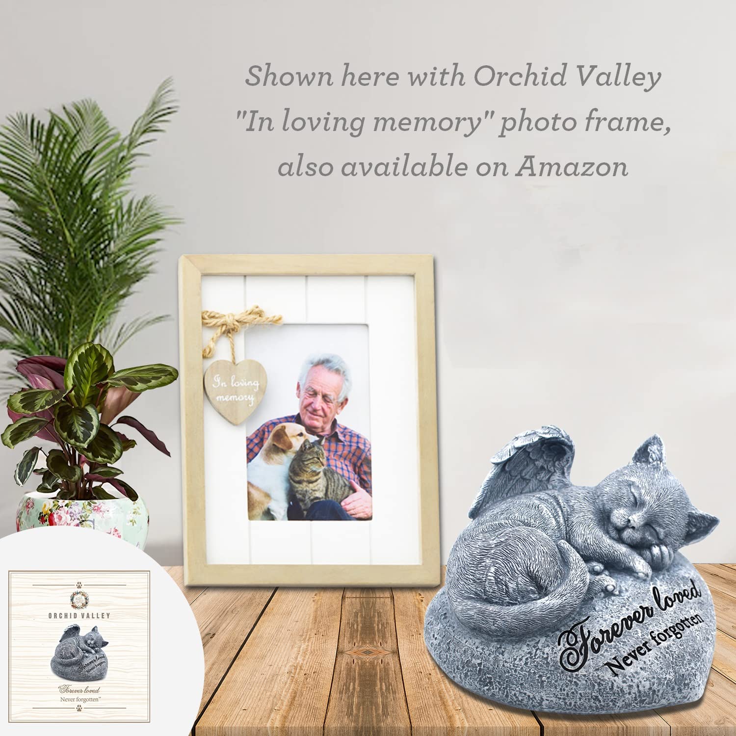 Orchid Valley uso interior-exterior, ideal para memorial en jardin.