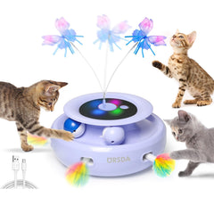 ORSDA gato, bola giratoria, ejercicio divertido para gatos activos durante el día.