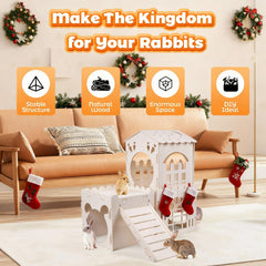 Orekemo techo con heno, castillo conejo, decoración natural y confort.