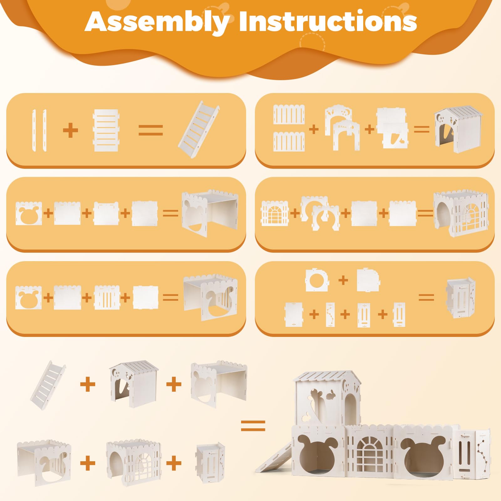 Orekemo ideal para mascotas pequeñas en interiores como conejos y cobayas