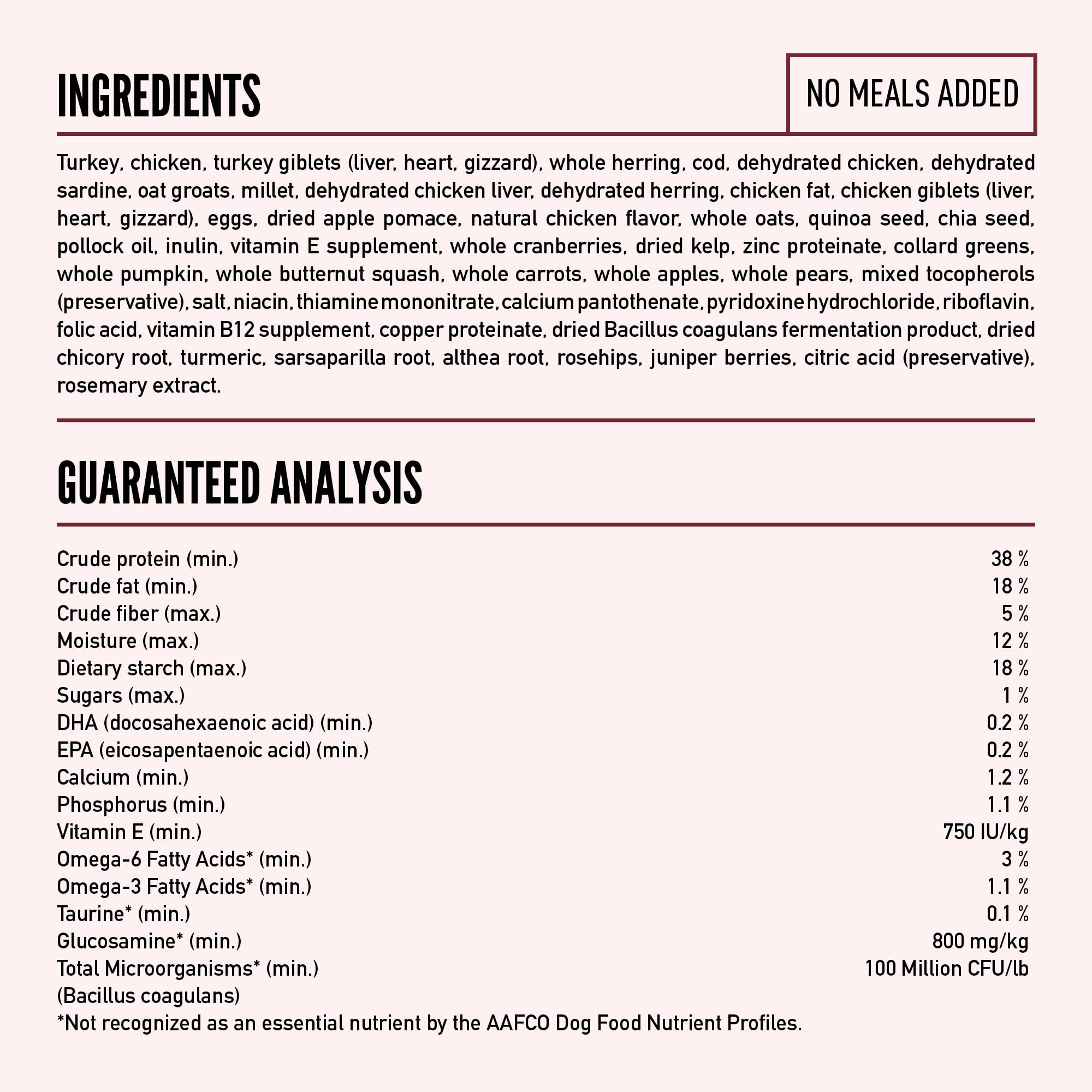 ORIJEN Amazing Grains hecho en Estados Unidos con ingredientes de calidad mundial