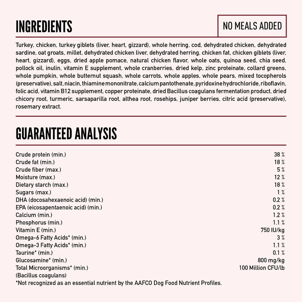 ORIJEN Amazing Grains hecho en Estados Unidos con ingredientes de calidad mundial