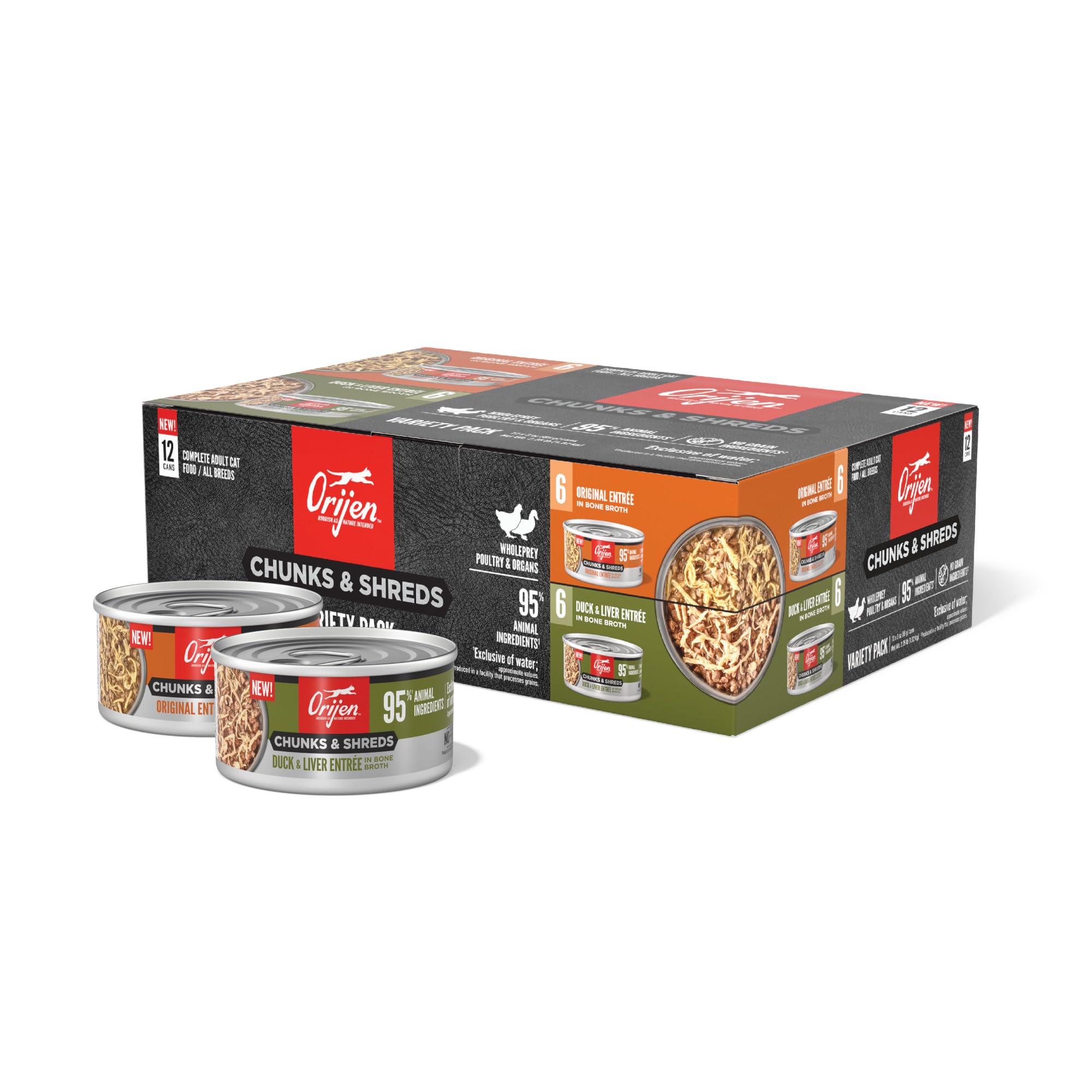 ORIJEN Pato con Hígado en lata, sabor y proteína de calidad.