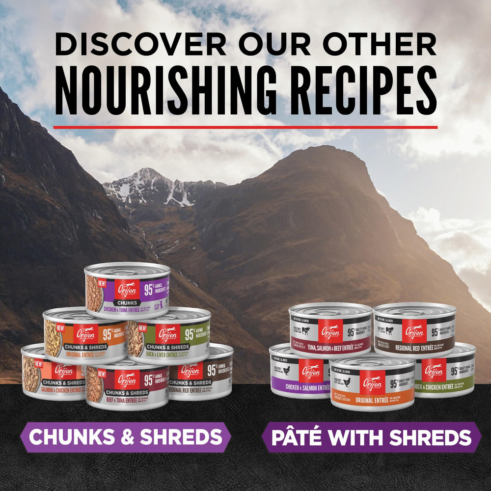ORIJEN Chunks Shreds paquete de 6 latas de 5,5 onzas