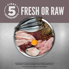 ORIJEN Fit & Trim, primeros cinco ingredientes frescos y crudos