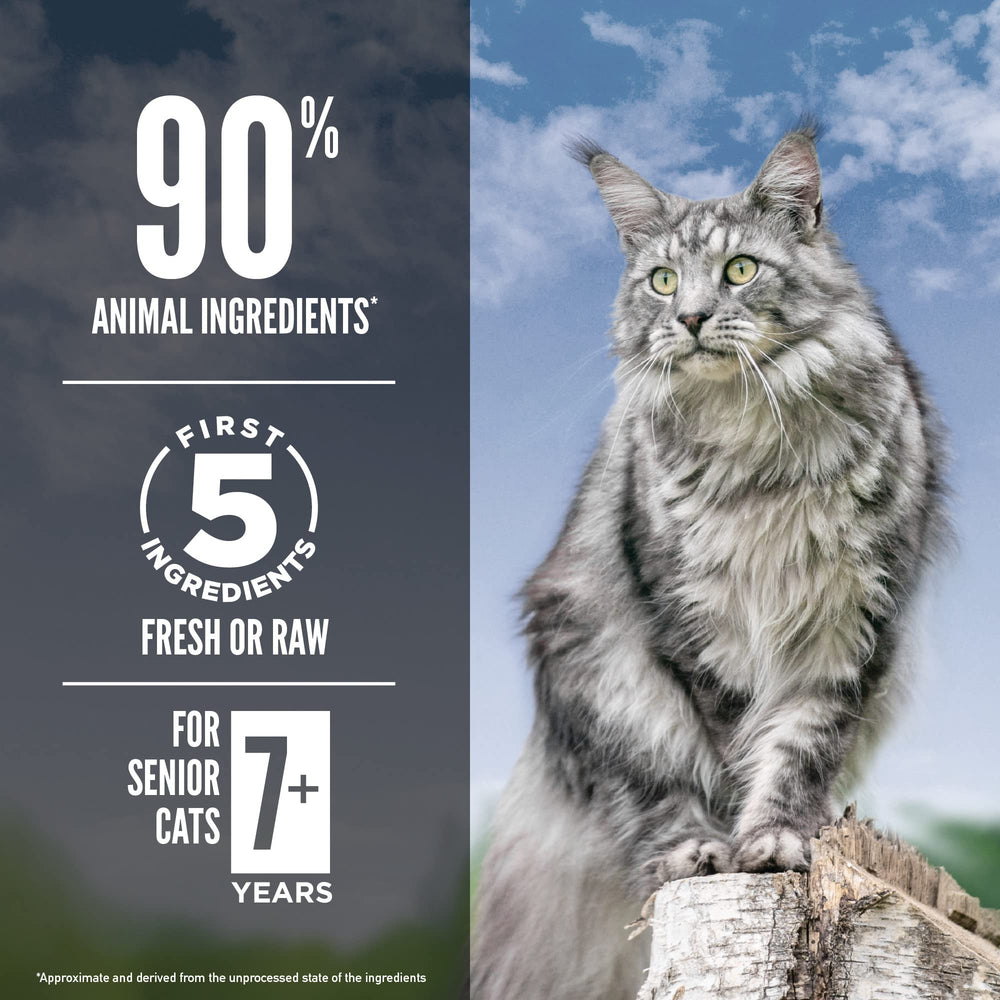 Croquetas para gatos mayores, ORIJEN Guardian Senior, proteína de alta calidad.