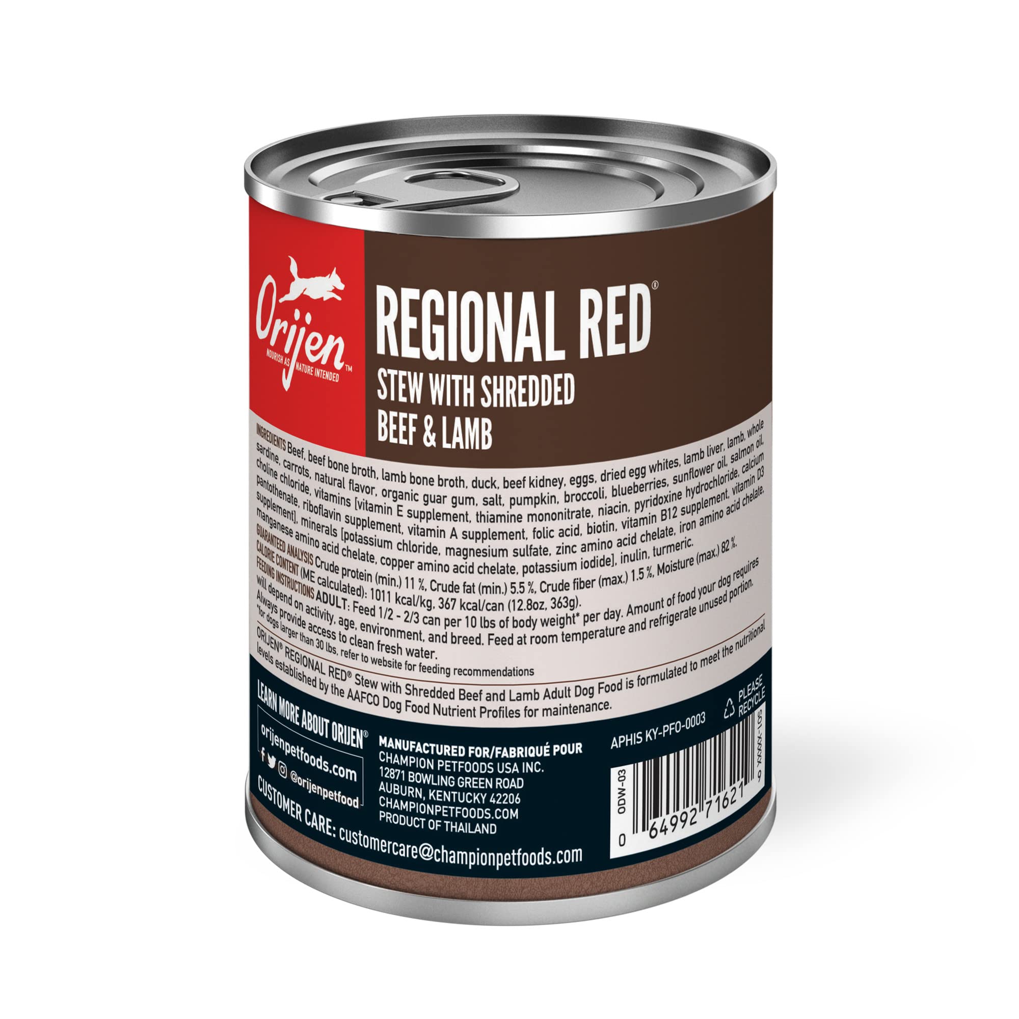 ORIJEN Ingredientes de presa entera realzan la nutrición natural.