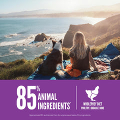 ORIJEN INGREDIENTES WHOLEPREY con órganos nutritivos para un perfil completo.