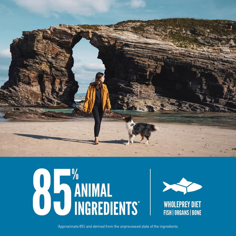 ORIJEN Seis Pescados, primeros seis ingredientes son pescados enteros frescos.