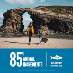 ORIJEN Seis Pescados, primeros seis ingredientes son pescados enteros frescos.
