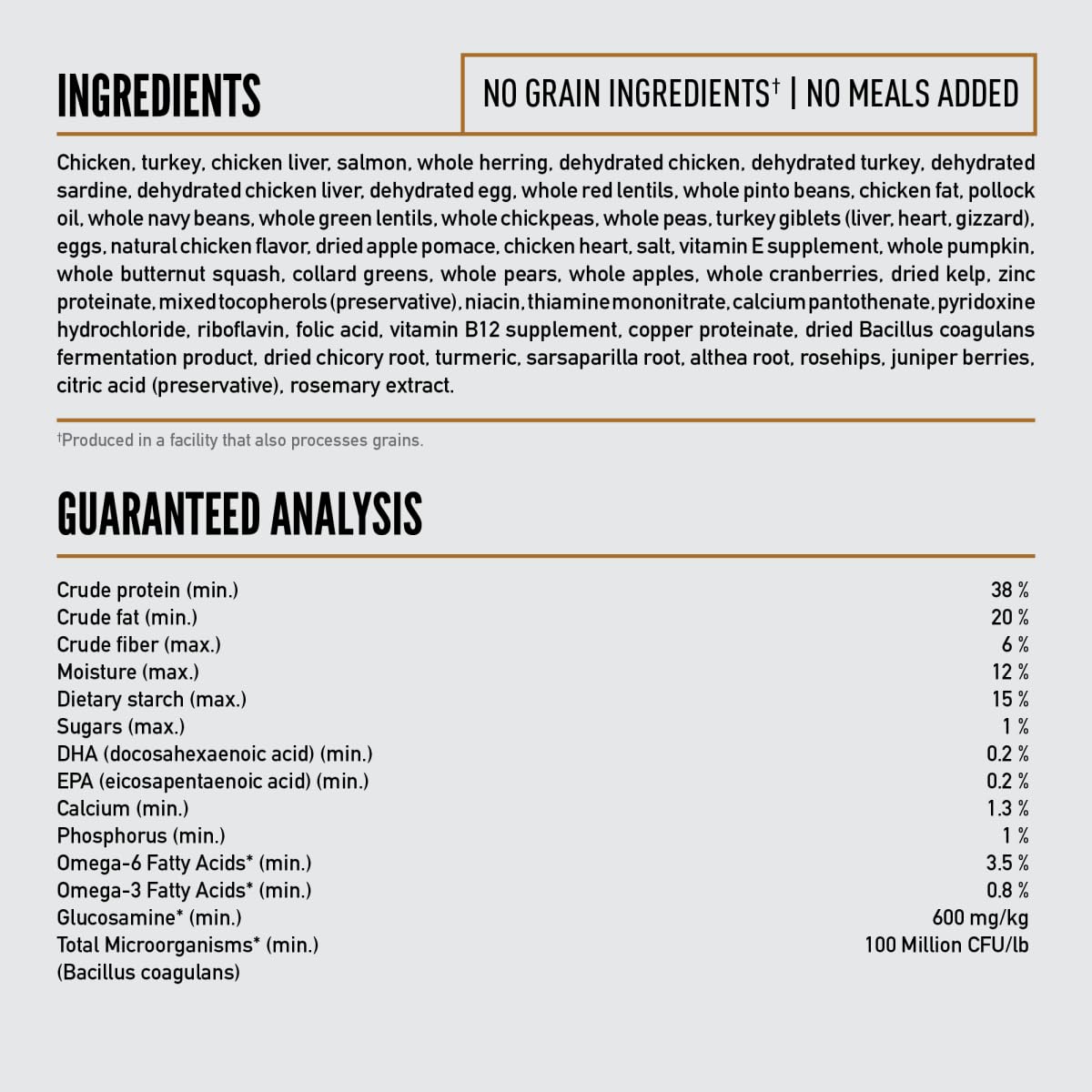 ORIJEN Puppy ingredientes frescos refrigerados y crudos congelados para sabor auténtico