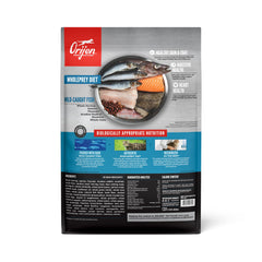 ORIJEN Seis Pescados, ingredientes crudos principales para dieta inspirada en la naturaleza.