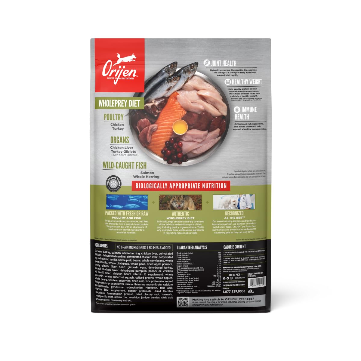 ORIJEN Senior – alimento seco sin grano para perros mayores, proteína de alta calidad