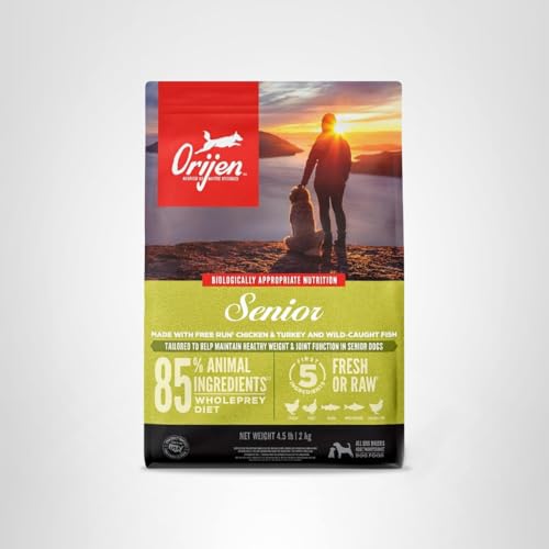 ORIJEN Senior hecho en EE.UU. con ingredientes de calidad mundial.