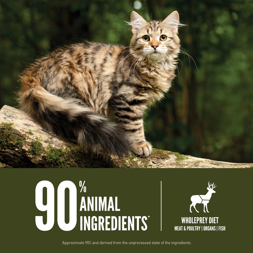 ORIJEN TUNDRA ingredientes con órganos y huesos para nutrición natural.