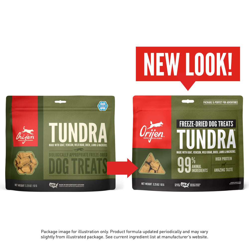ORIJEN TUNDRA: ingredientes WholePrey con órganos para sabor intenso.