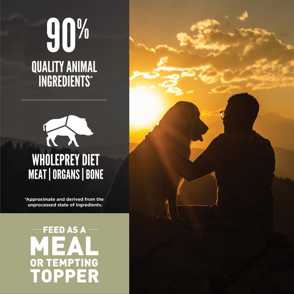 ORIJEN TUNDRA proteína animal concentrada, perfecta como topper para la comida.