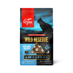 ORIJEN Wild Reserve croquetas secas de pescado salvaje para gatos, alta proteína.