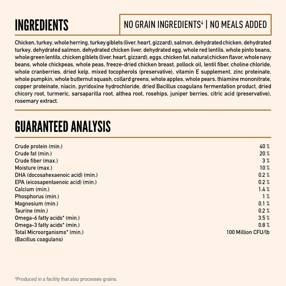 ORIJEN Wild Reserve: apoyo digestivo gracias a una proteína selecta y nutrientes balanceados.