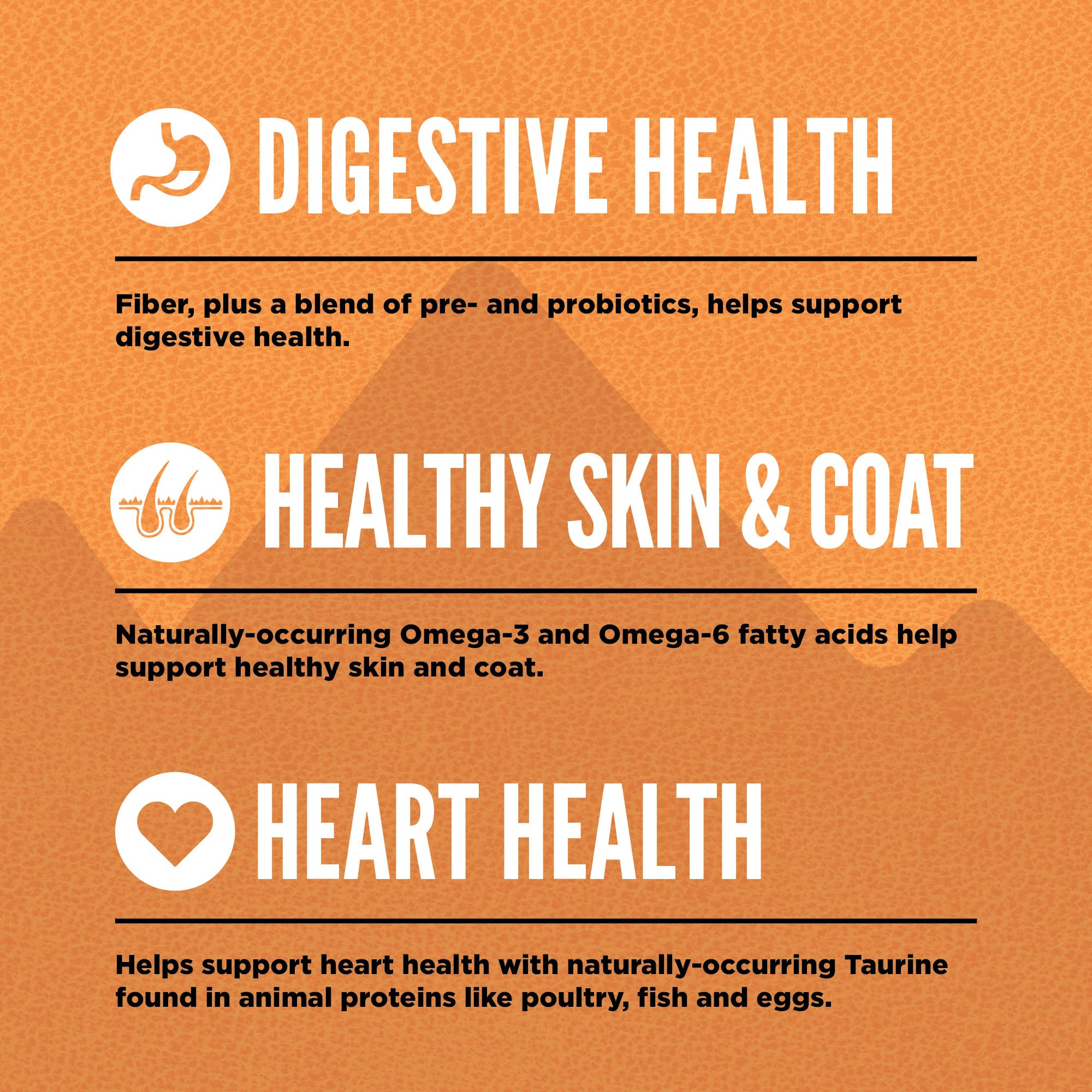 ORIJEN Wild Reserve: ingredientes enteros de presa para nutrición equilibrada.