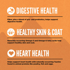 ORIJEN Wild Reserve: ingredientes enteros de presa para nutrición equilibrada.