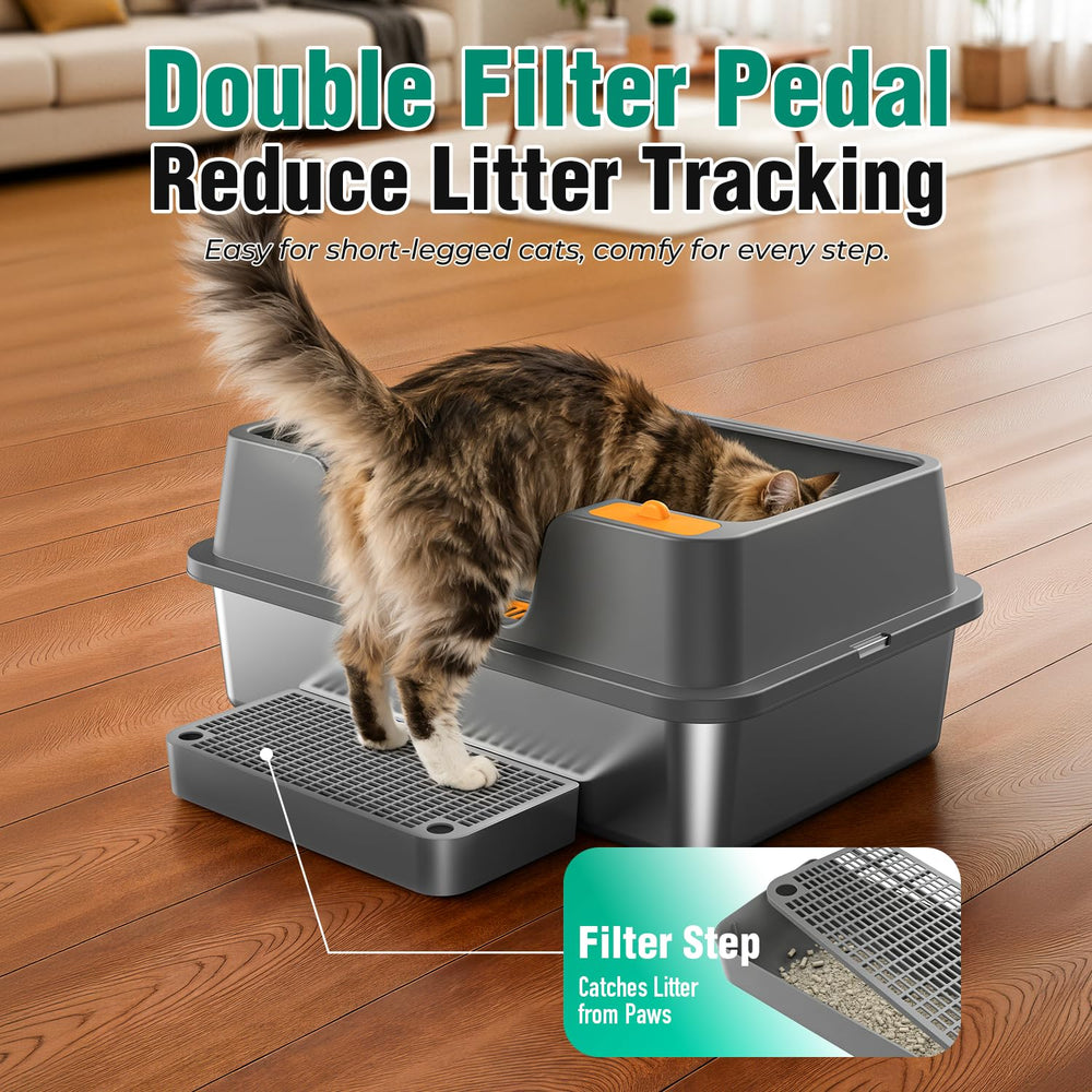 OROLEY caja XXL para gatos grandes, ofrece espacio cómodo para cada felino.