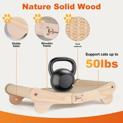 Oroonoko Rascador-Cama con hamaca de sisal para descanso cómodo.