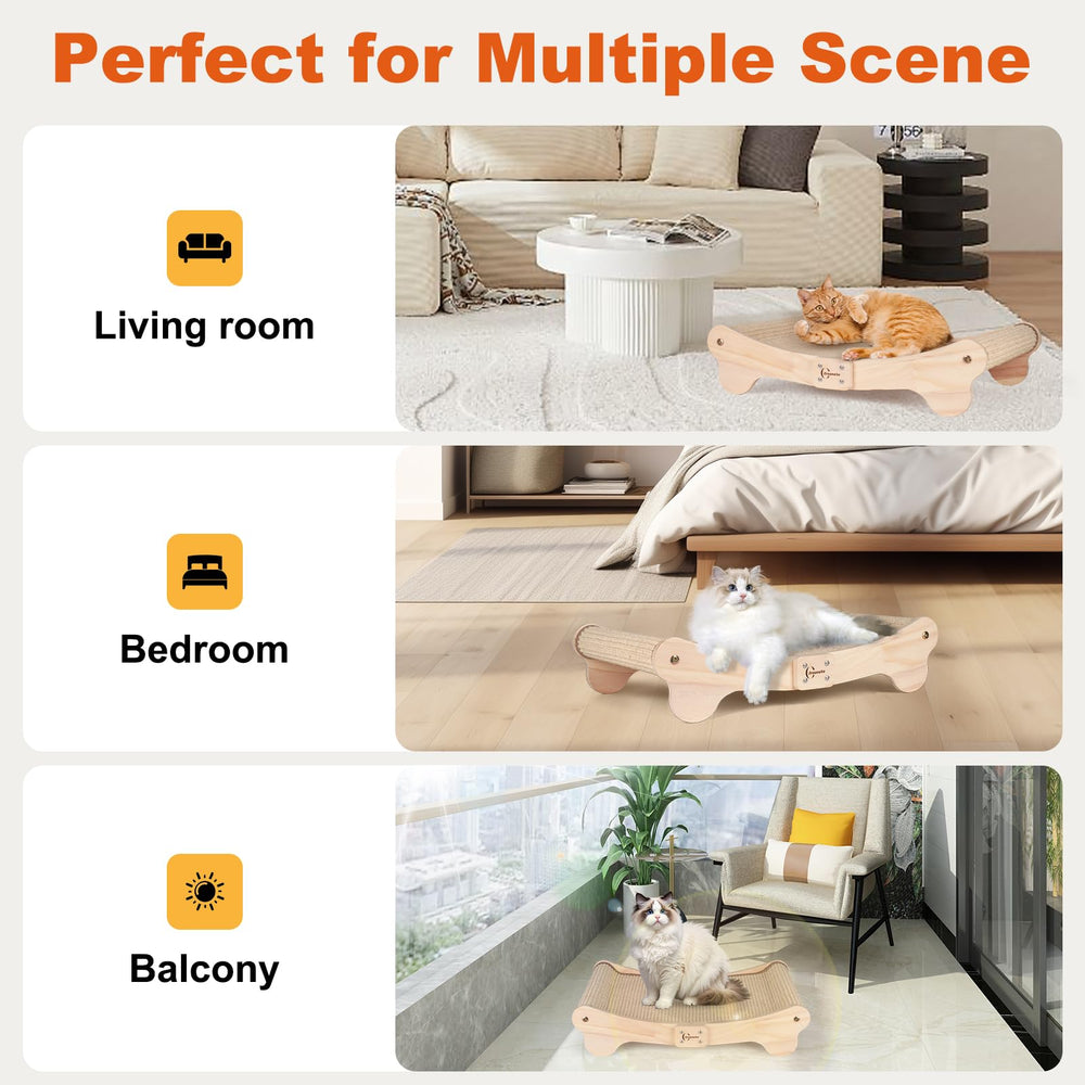 Oroonoko Rascador-Cama regalo de Navidad ideal para amantes felinos.