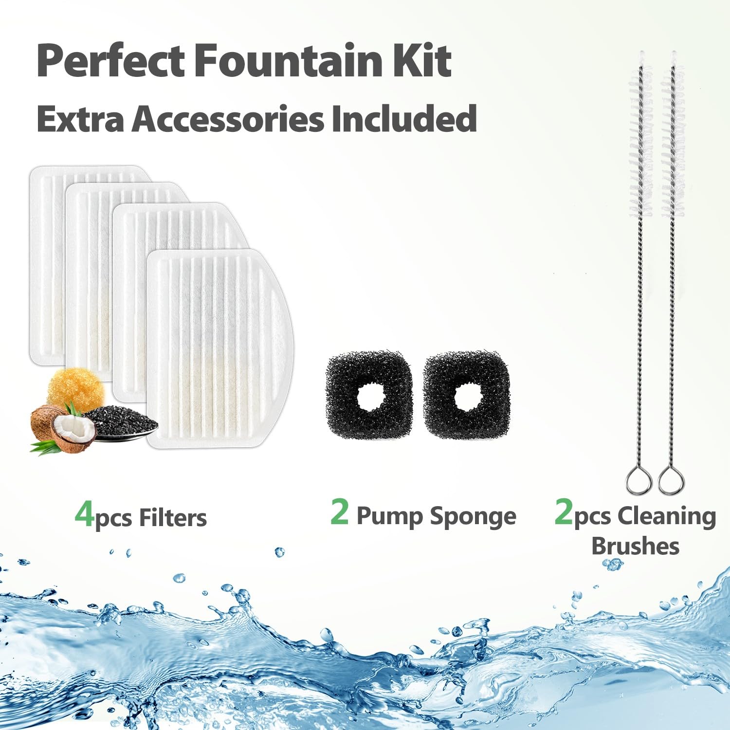 Filtros extra ORSDA y cepillos para limpieza y mantenimiento.
