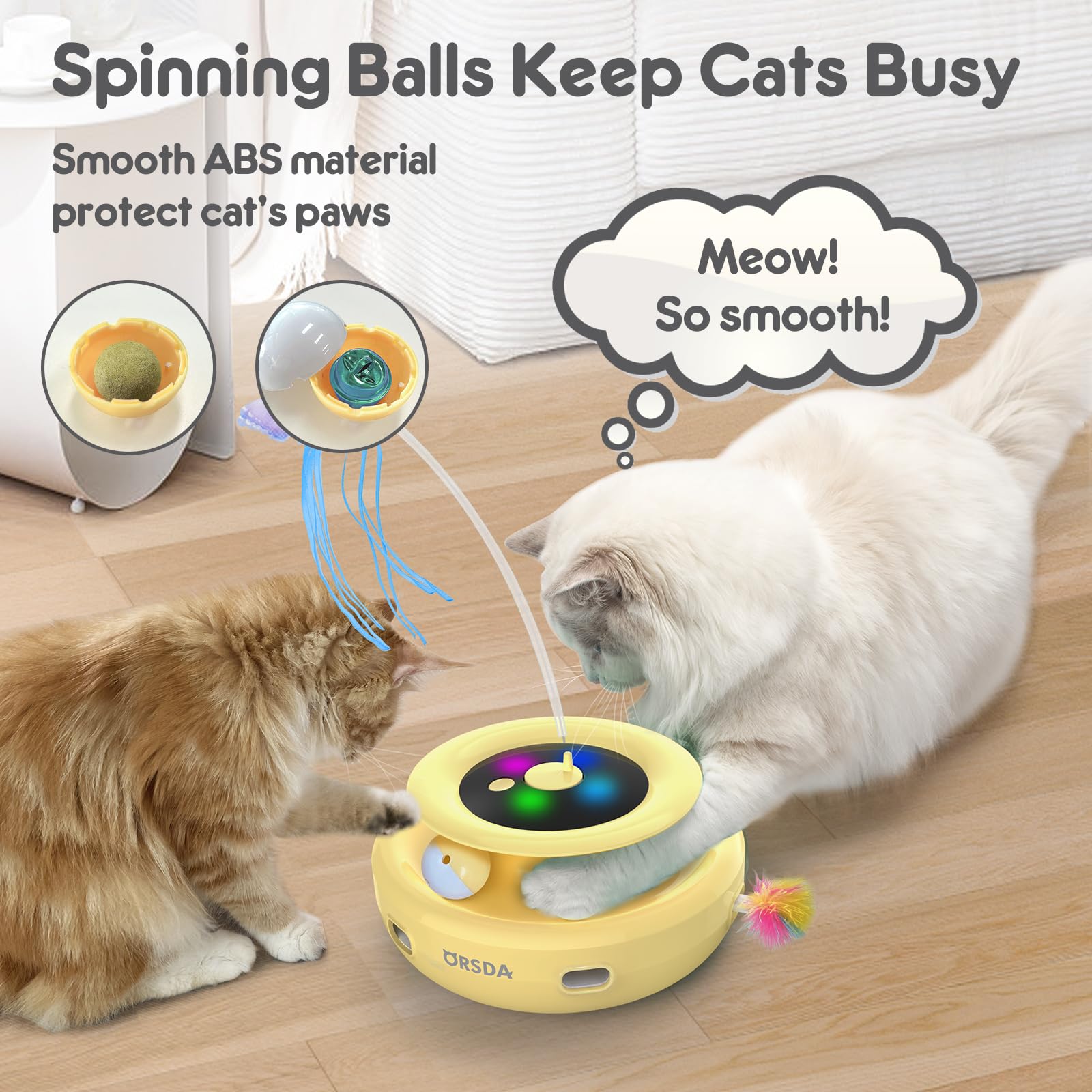 ORSDA Gato Juguete Accesorios Diversos: múltiples formas de jugar y estimular