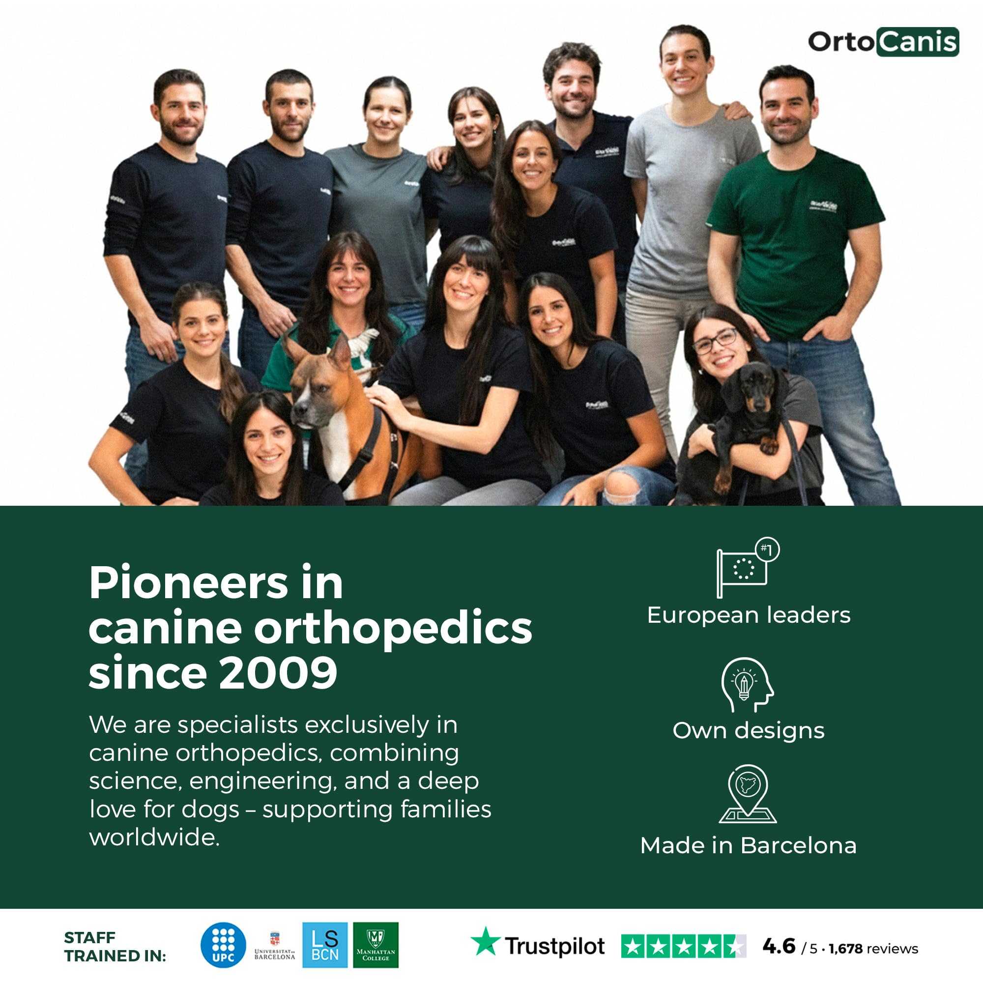 Ortocanis alivio suave de la rodilla-perro para molestias leves.