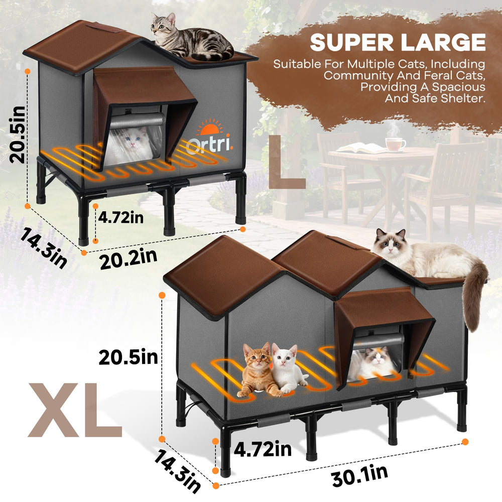 Ortri uso exterior portátil para gatos, ligero y estable.