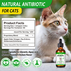 O.SECERT gotas líquidas para gatos, mejorando la respiración con uso diario.
