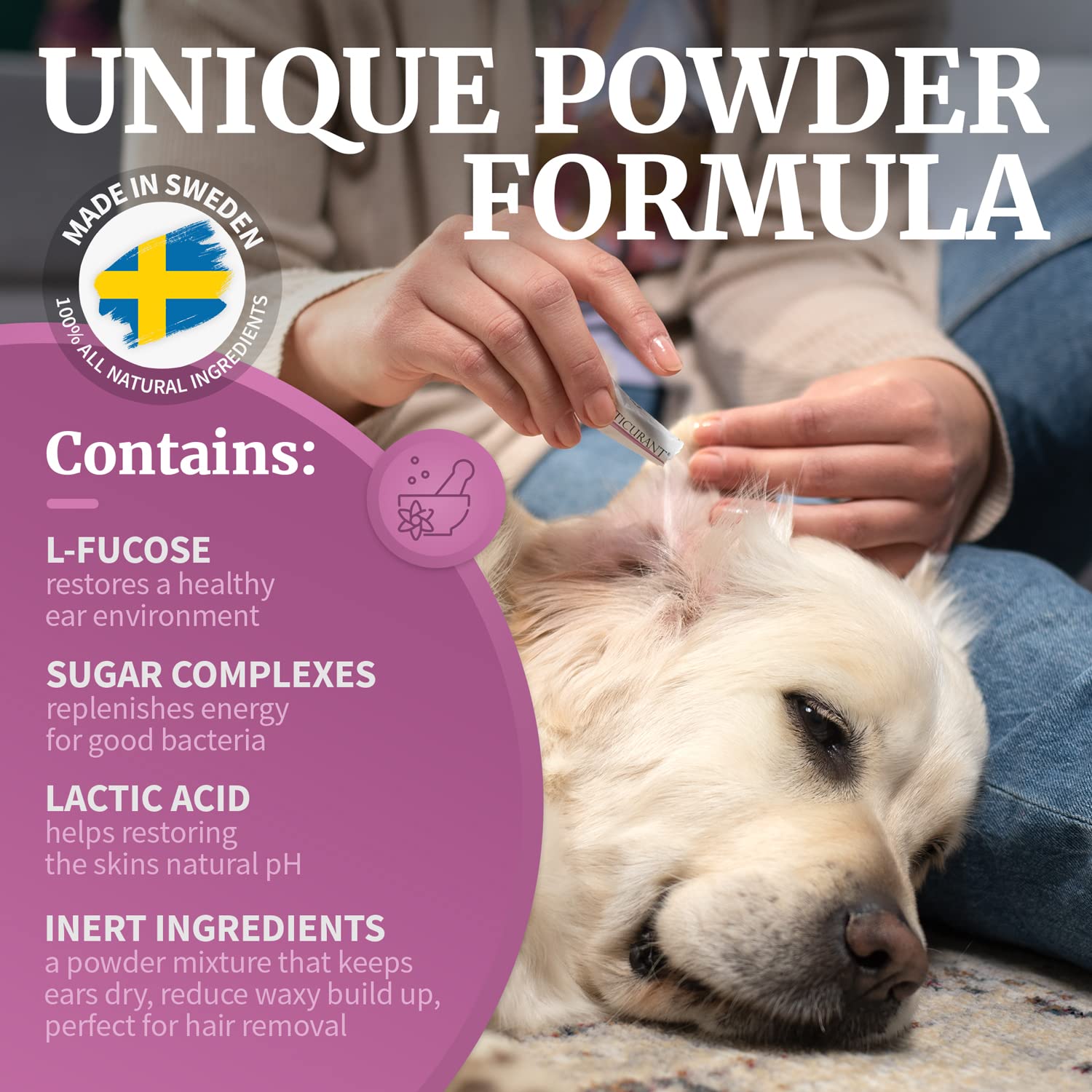 OTICURANT reduce acumulación de cera, orejas más secas y limpias.