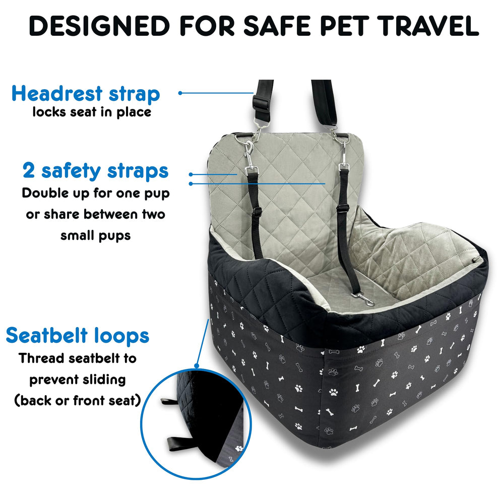 OtterPets cojín grueso aporta mayor confort para el perro pequeño.