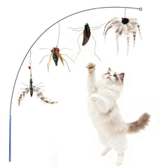Ottmat Juguete Interactivo: kit de insectos voladores para gatos, ideal para juego.