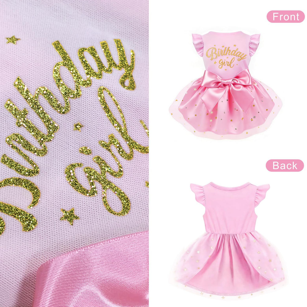 Otunrues conjunto rosa con moño, adecuado para fiestas y paseos.