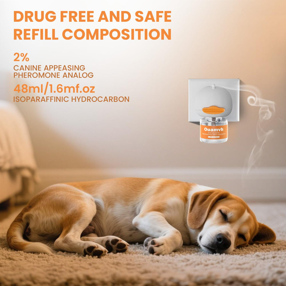 Ouamvh difusor encendido luz azul para ambiente relajante del perro