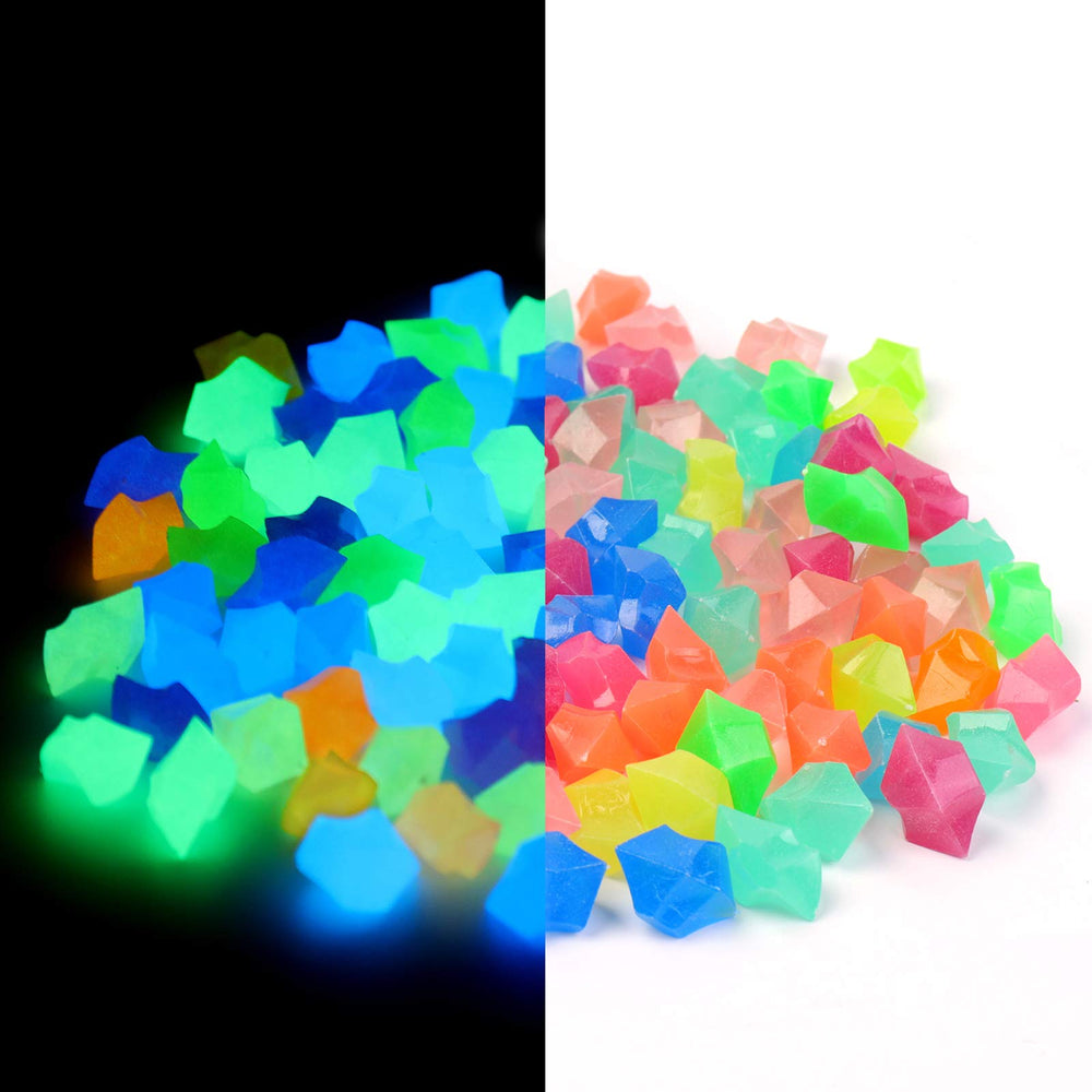 Piedras fosforescentes Oubest para acuario que brillan de noche.