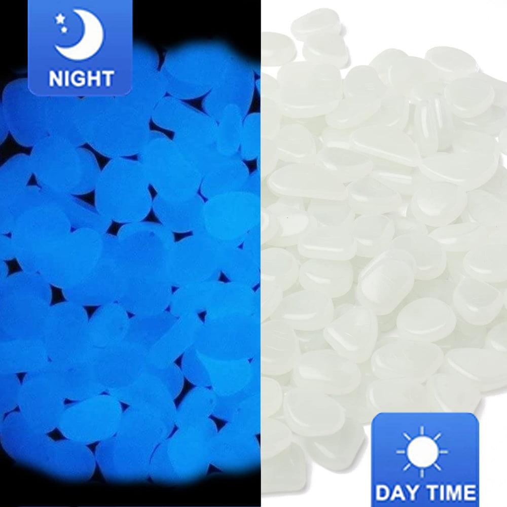 Oubest piedras brillantes para acuario, azules y coloridas