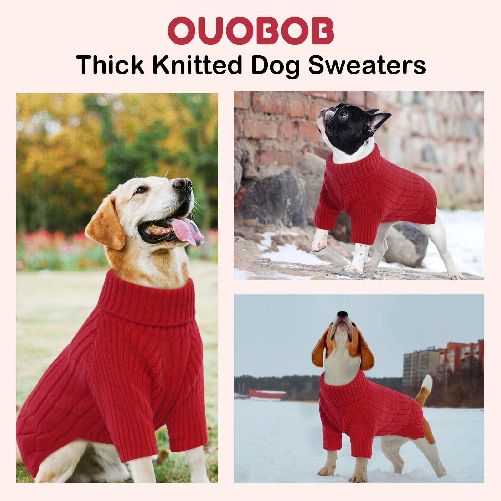OUOBOB suéter con colores variados, opciones para combinar con tu mascota.