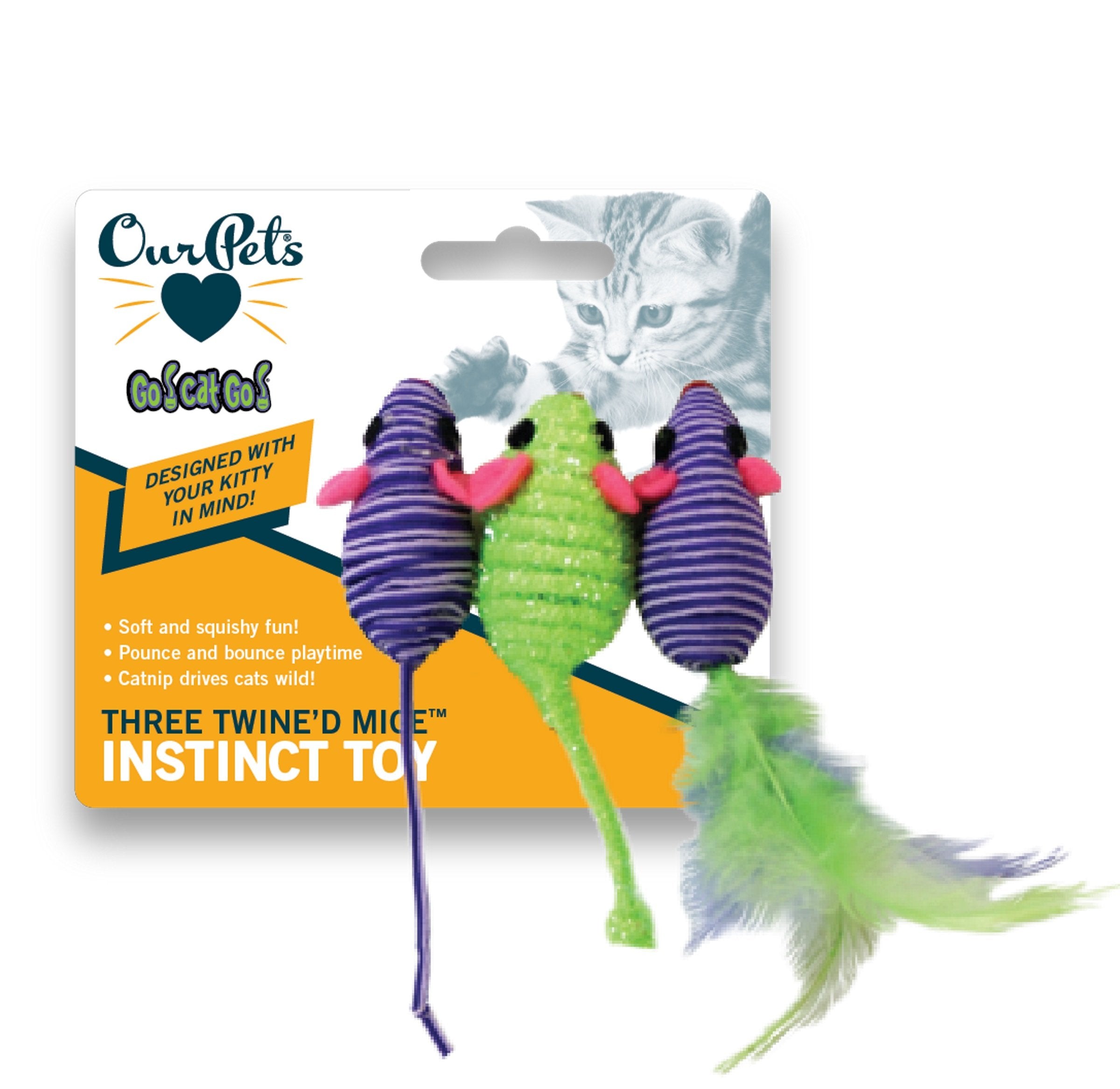 Our Pets juguete suave con hierba gatera, perfecto para seguir ratones en casa