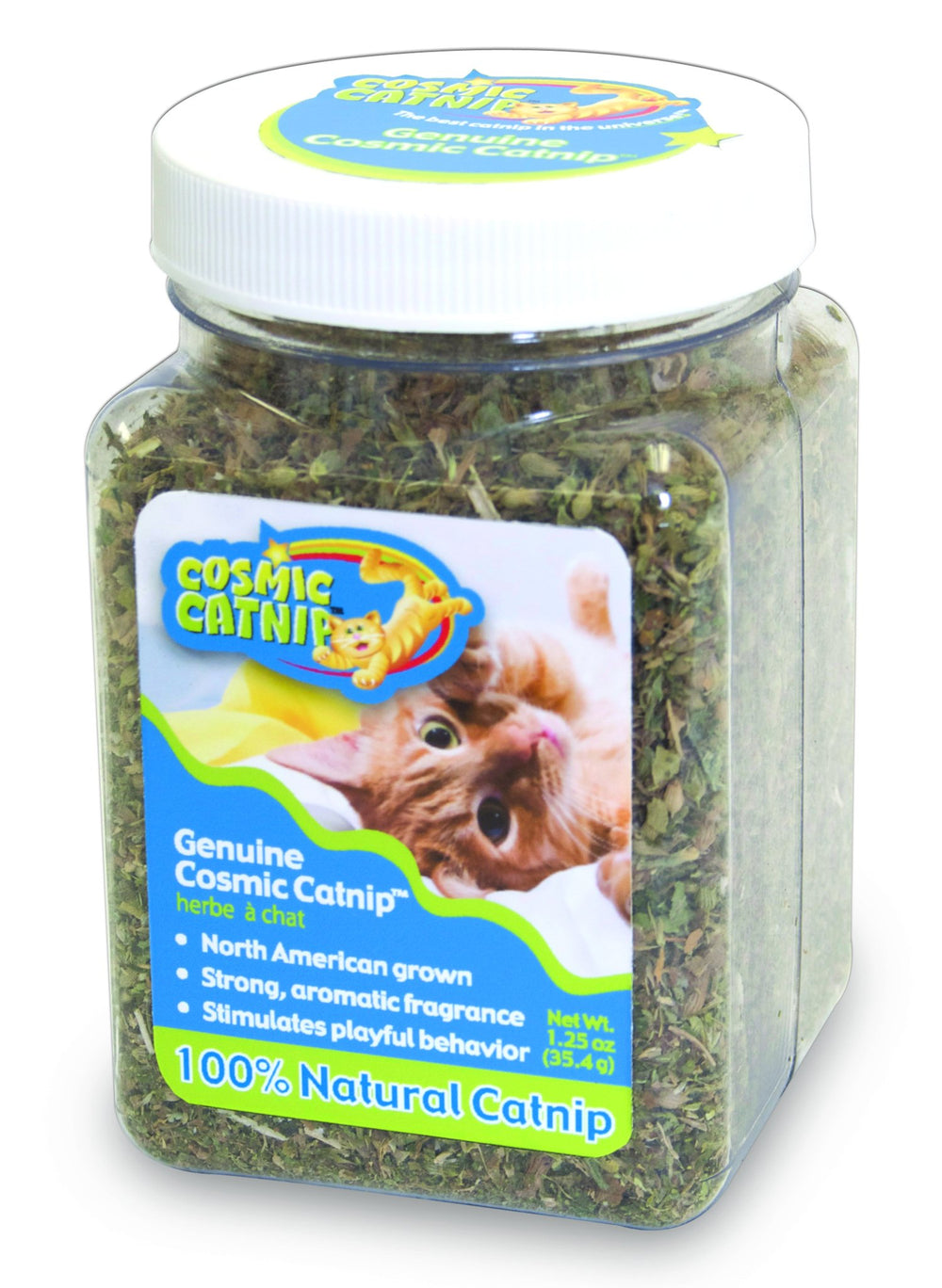 Our Pets hierba gatera premium en tarro de 1,25 oz para juego seguro y estimulante