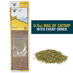 OurPets rasca-gato ancho-cartón-duradero: cartón corrugado para uso prolongado